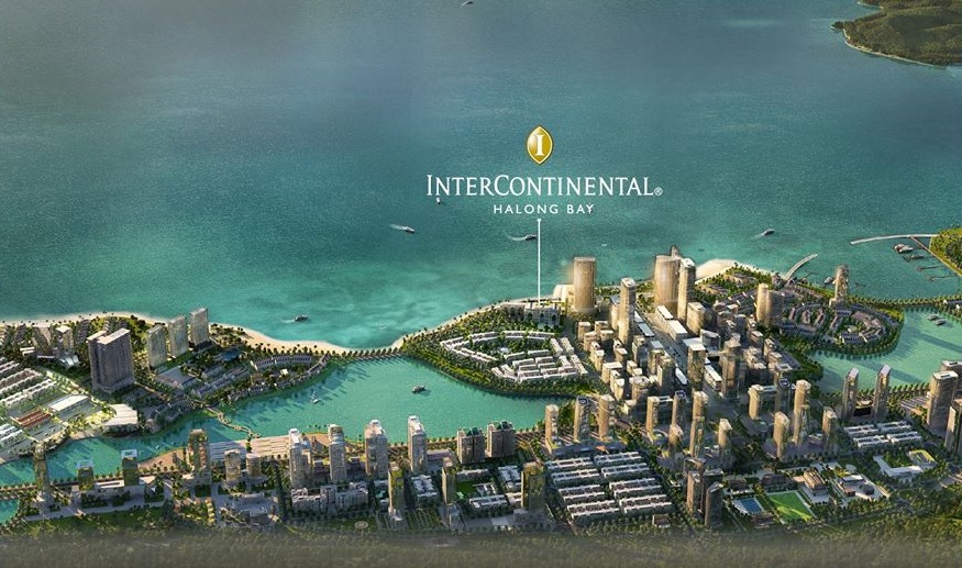 vị trí dự án intercontinental residences hạ long bay