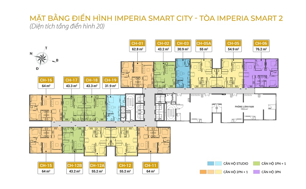 mặt bằng chung cư imperia smart city tòa IS2 tầng 20